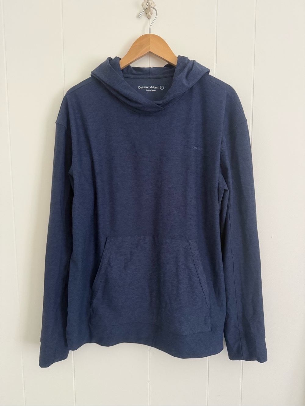 Outdoor Voices Navy Blue Hooded Pullover